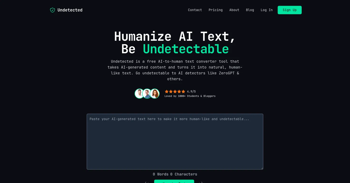 Undetected: Use AI Your Way - AItrendytools